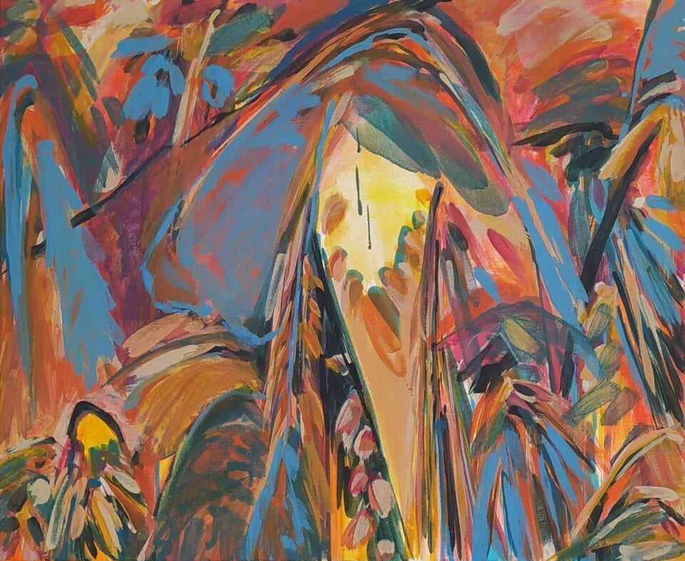Birdsoul, 2021, acrylique sur toile, 54x65 cm