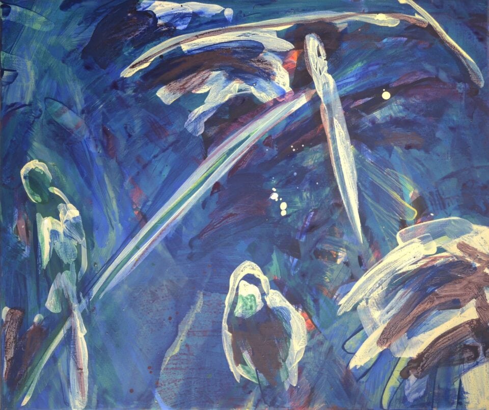 Nocturne 1, 2022, acrylique sur toile, 46x55 cm